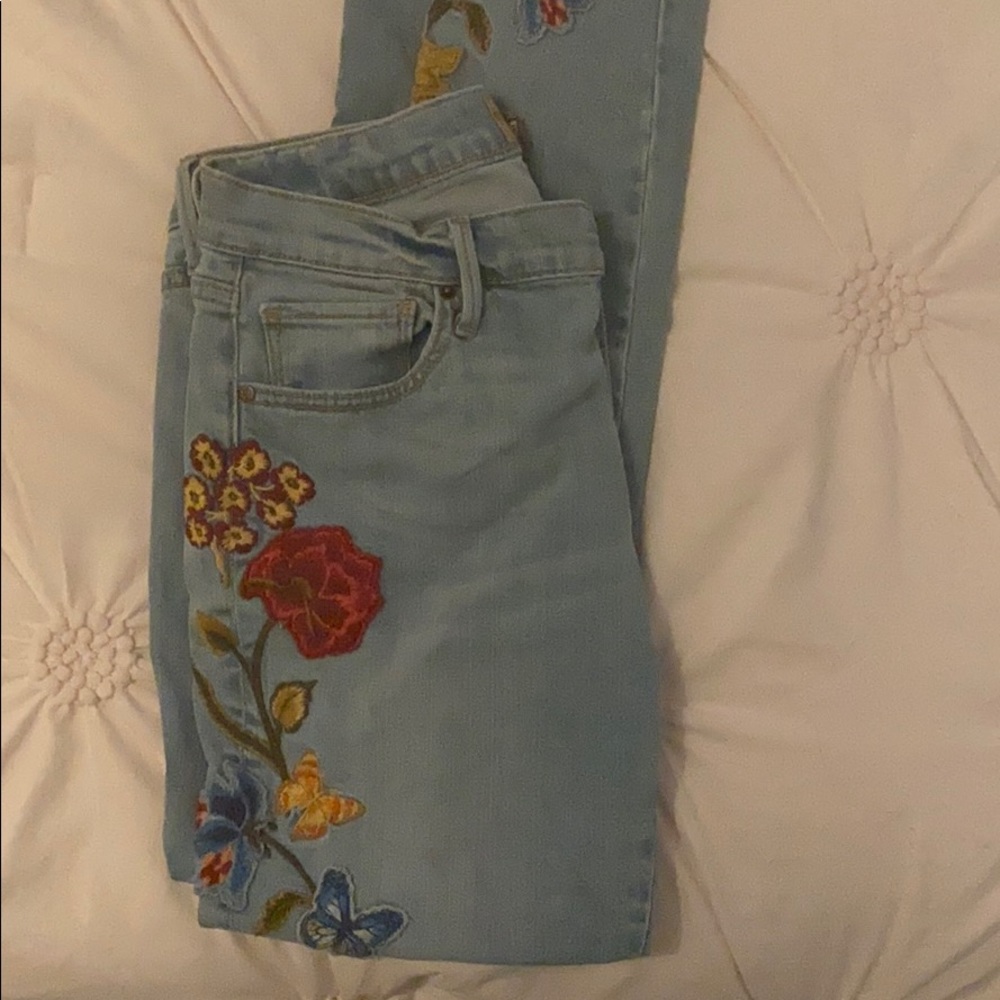 Embroidered Jeans